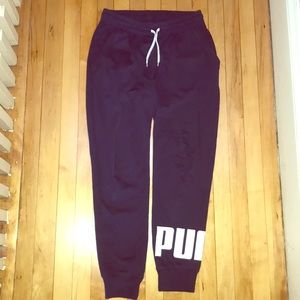 Navy Blue Puma Sweatpants
